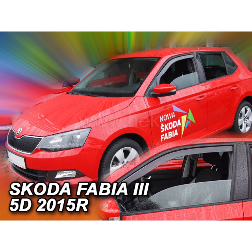 Ofuky oken Škoda Fabia III 5D 2014- přední | Heko
