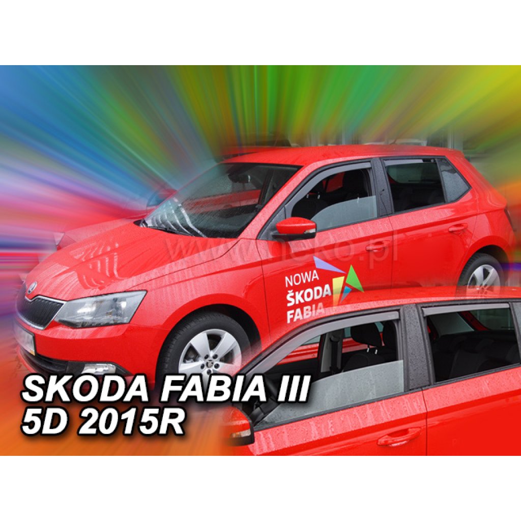 Ofuky oken Škoda Fabia III 5D 2014- přední + zadní hatchback / combi | Heko