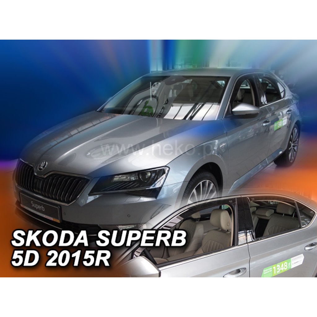 Ofuky oken Škoda Superb III 5D 2015- přední + zadní liftback | Heko
