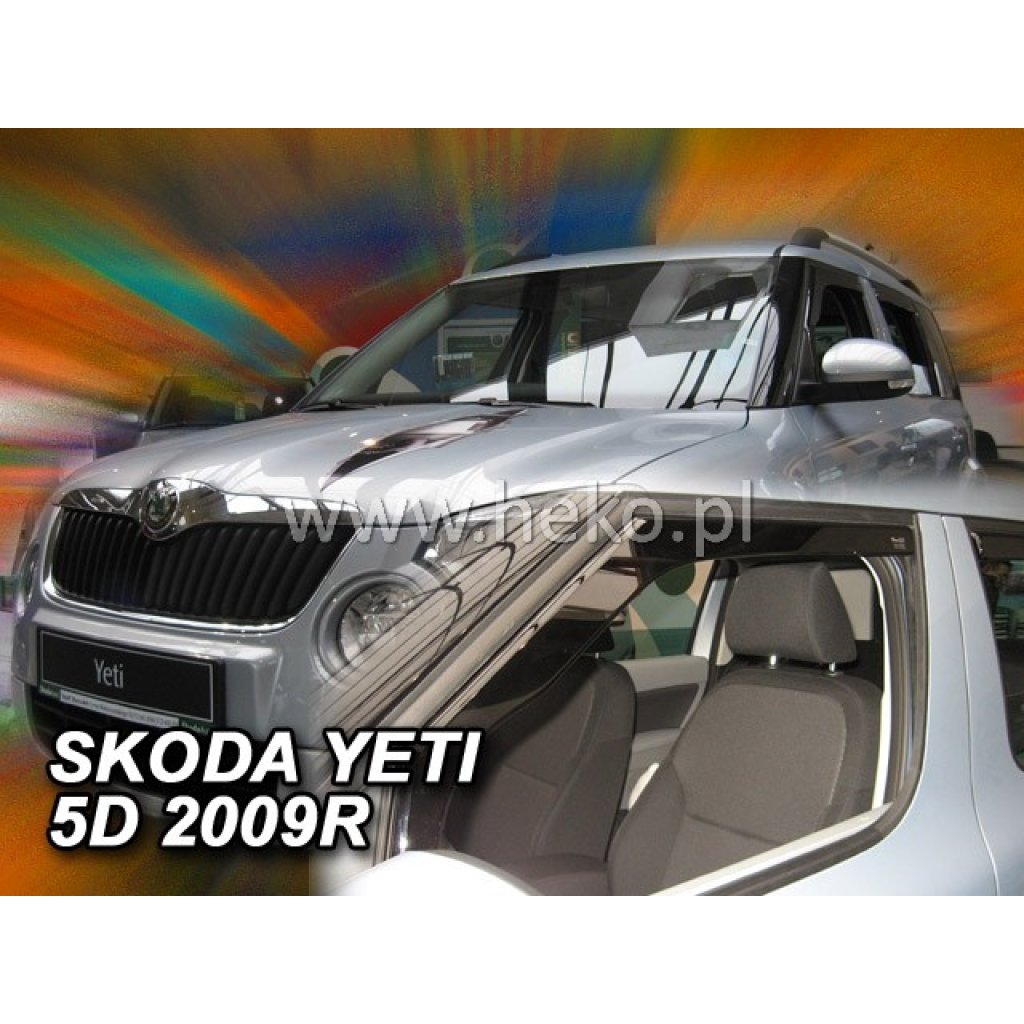 Ofuky oken Škoda Yeti 5D 2009- přední | Heko