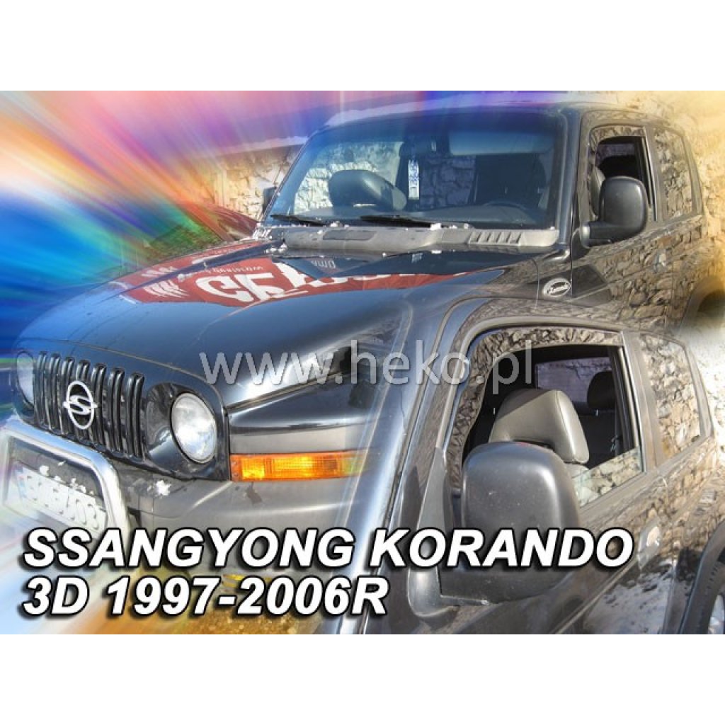 Ofuky oken SsangYong Korando 3D 1997-2006 přední | Heko