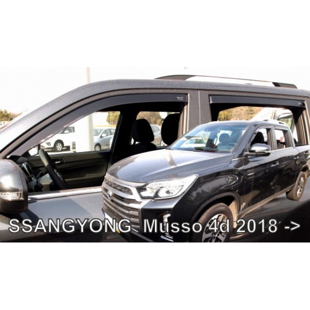 Ofuky oken Ssangyong Musso 4dv 2018- přední + zadní | Heko