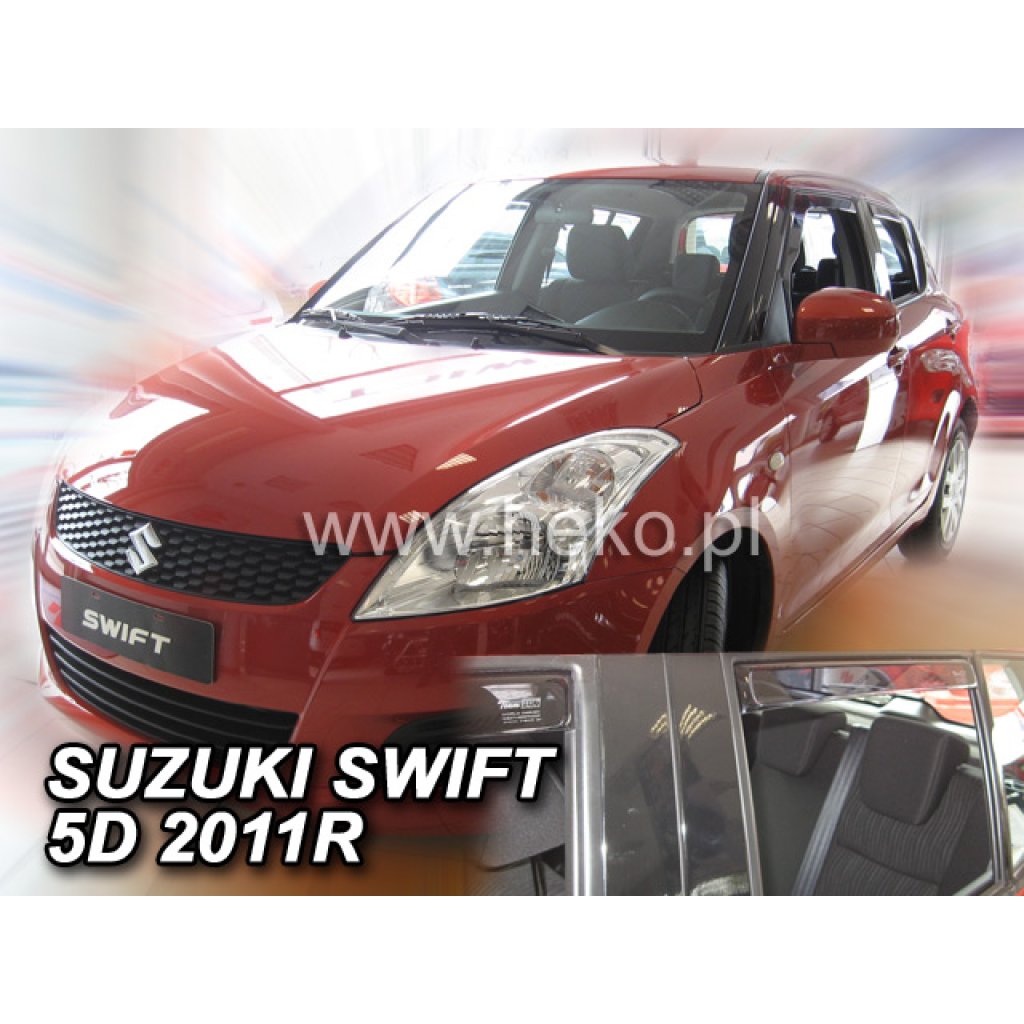 Ofuky oken Suzuki Swift 5D 11/2010- přední + zadní | Heko