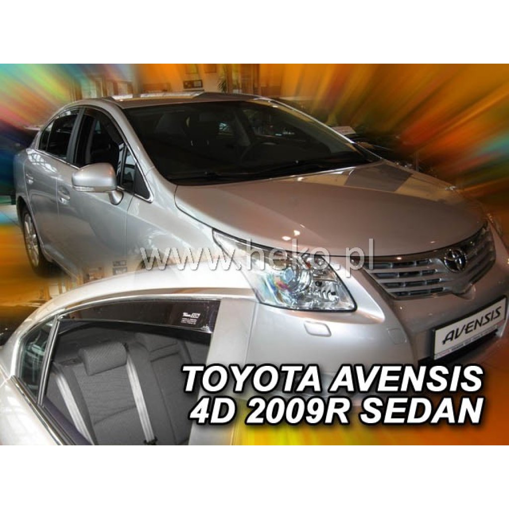 Ofuky oken Toyota Avensis 4D 2009- přední + zadní sedan | Heko