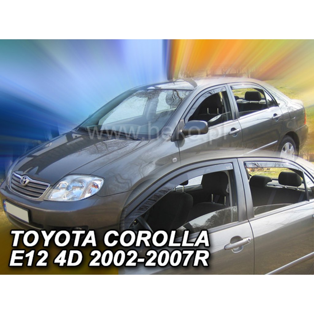 Ofuky oken Toyota Corolla 4/5D 2002-2007 přední + zadní sedan | Heko