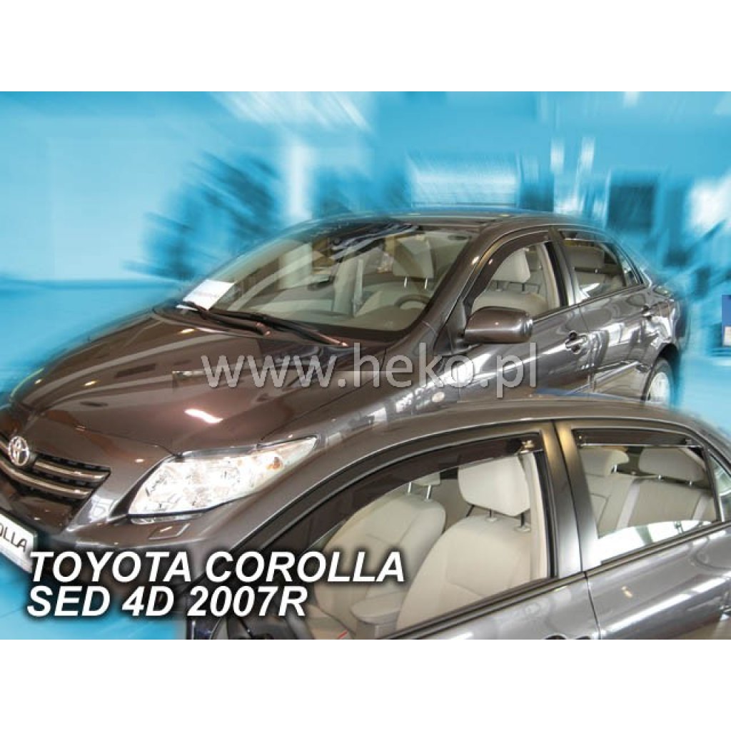 Ofuky oken Toyota Corolla 4D 2007- přední + zadní sedan | Heko