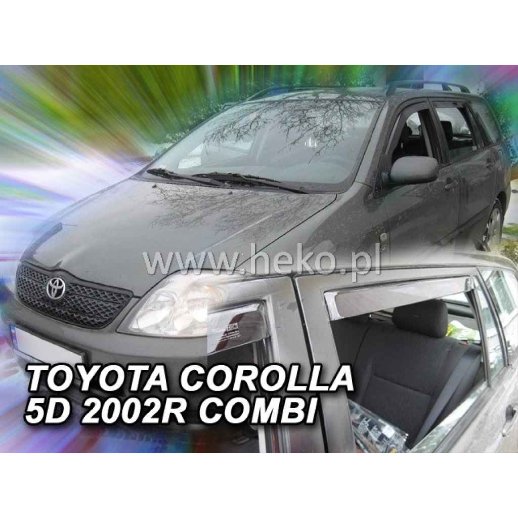 Ofuky oken Toyota Corolla 5D 2002-2007 přední + zadní combi | Heko