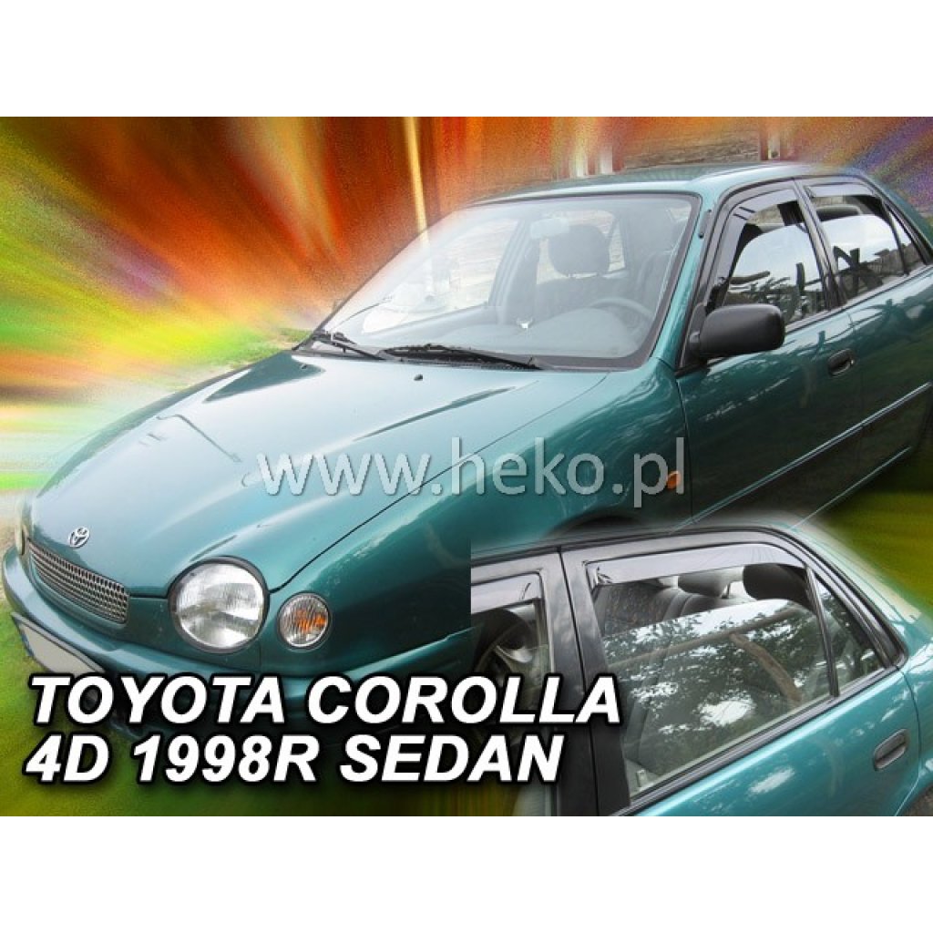 Ofuky oken Toyota Corolla E11 4D 1997-2001 přední + zadní sedan | Heko