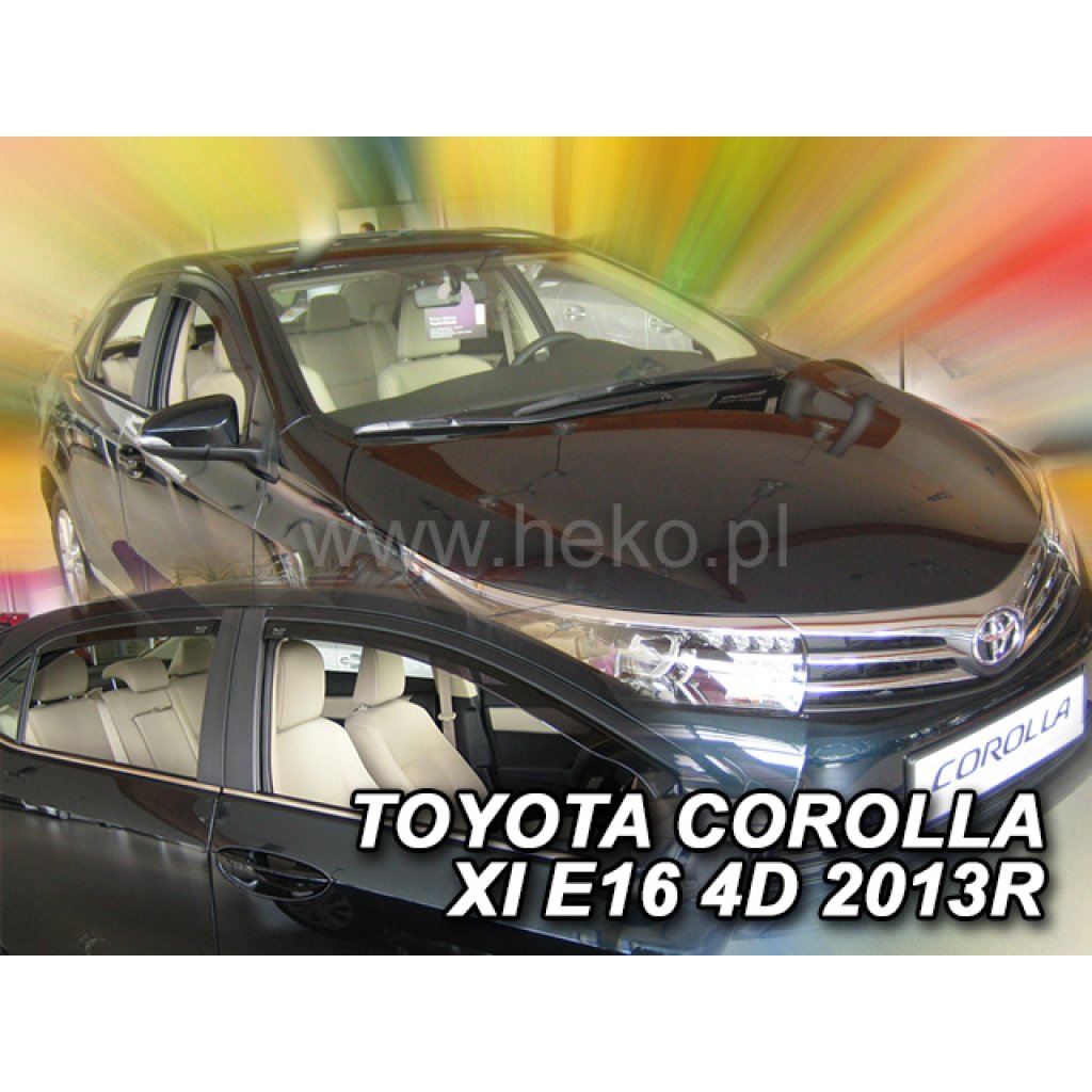 Ofuky oken Toyota Corolla E16 4D 2013- přední + zadní sedan | Heko