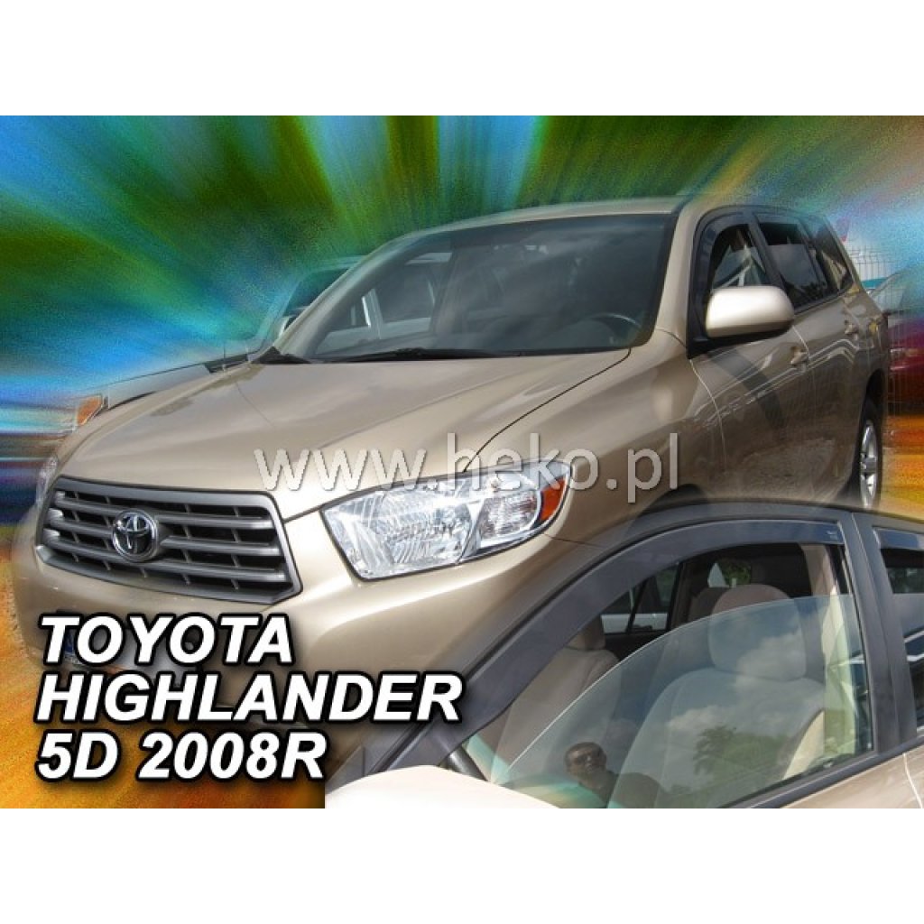 Ofuky oken Toyota Highlander USA 2007- přední | Heko