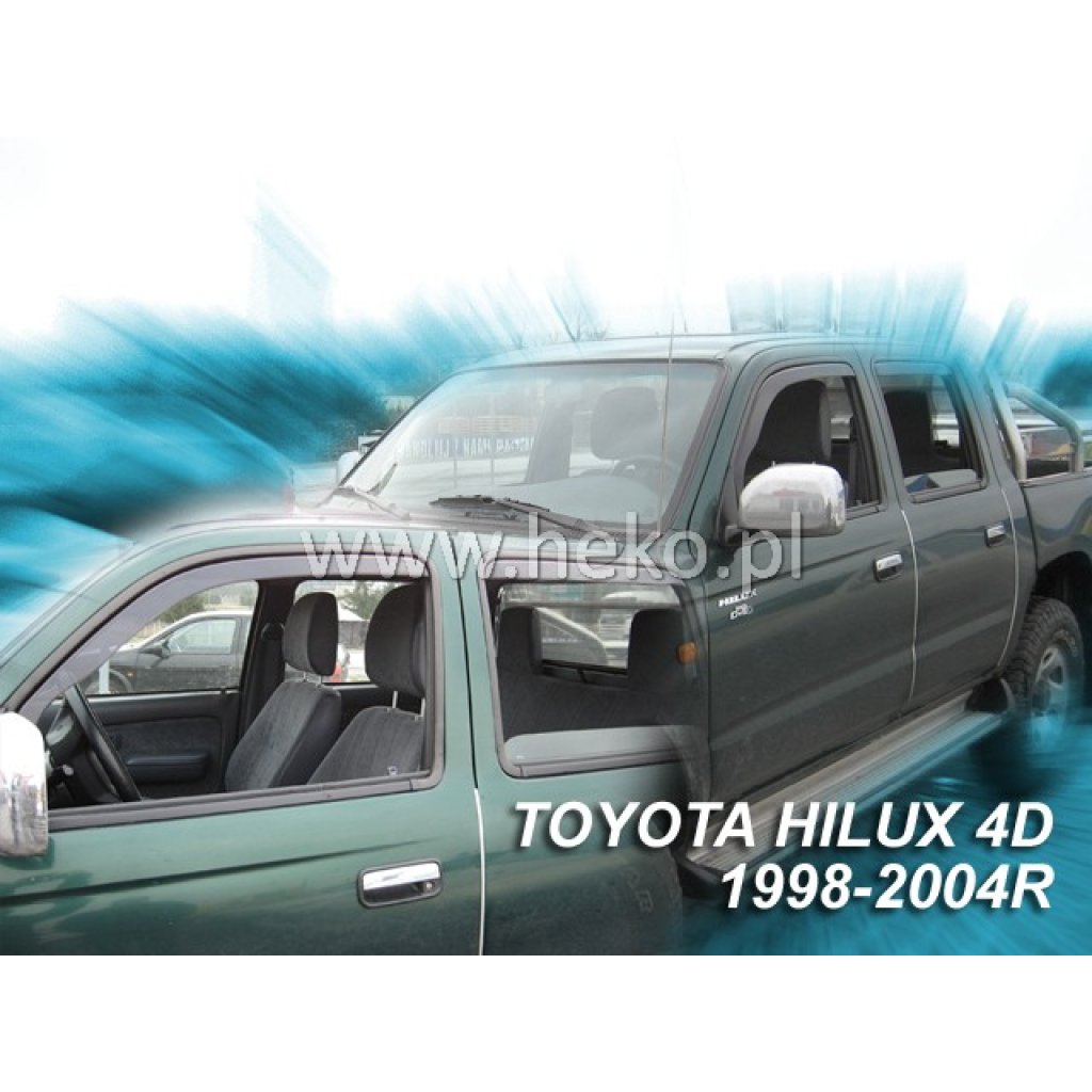 Ofuky oken Toyota Hilux 4D 1998-2005 (MK5) přední + zadní | Heko
