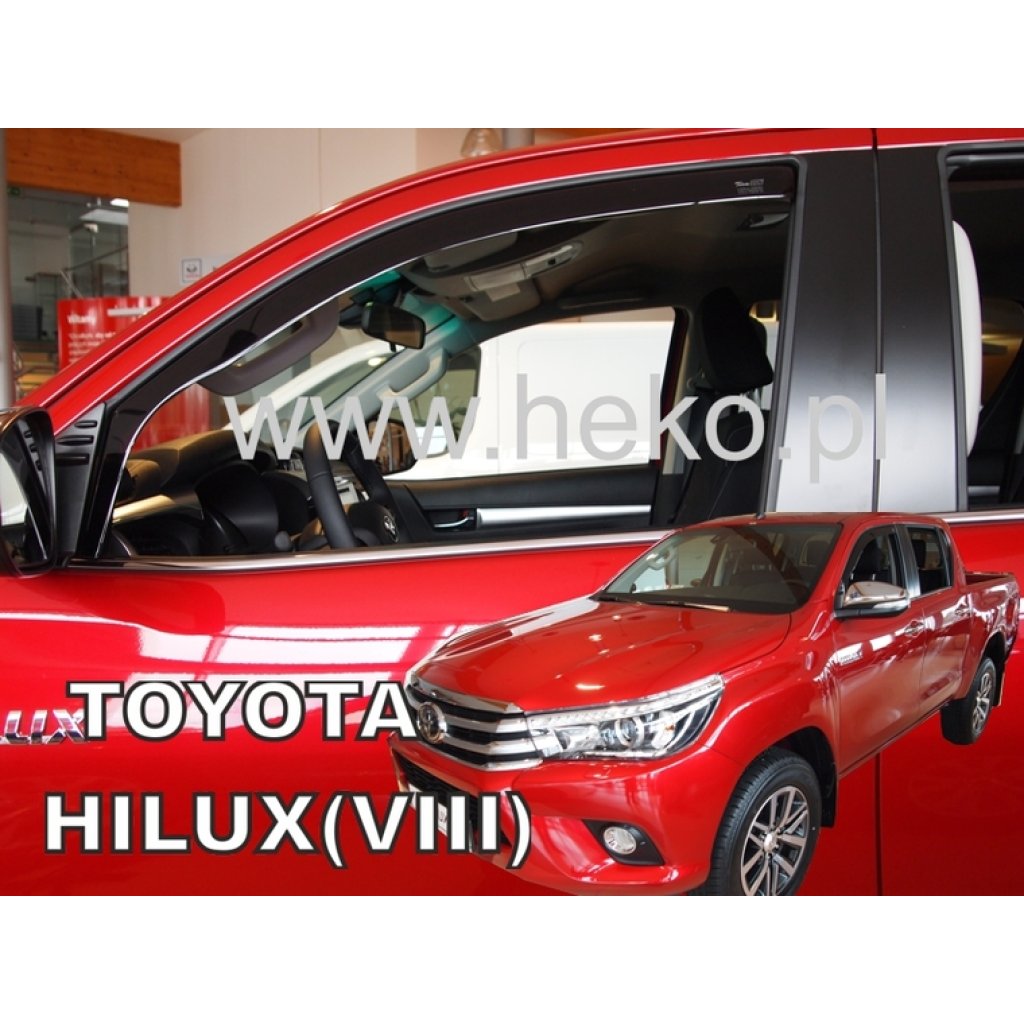Ofuky oken Toyota Hilux 4D 2016- přední | Heko