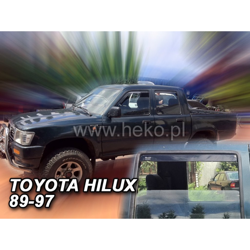 Ofuky oken Toyota Hilux 4D N13 1989-1997 přední + zadní | Heko