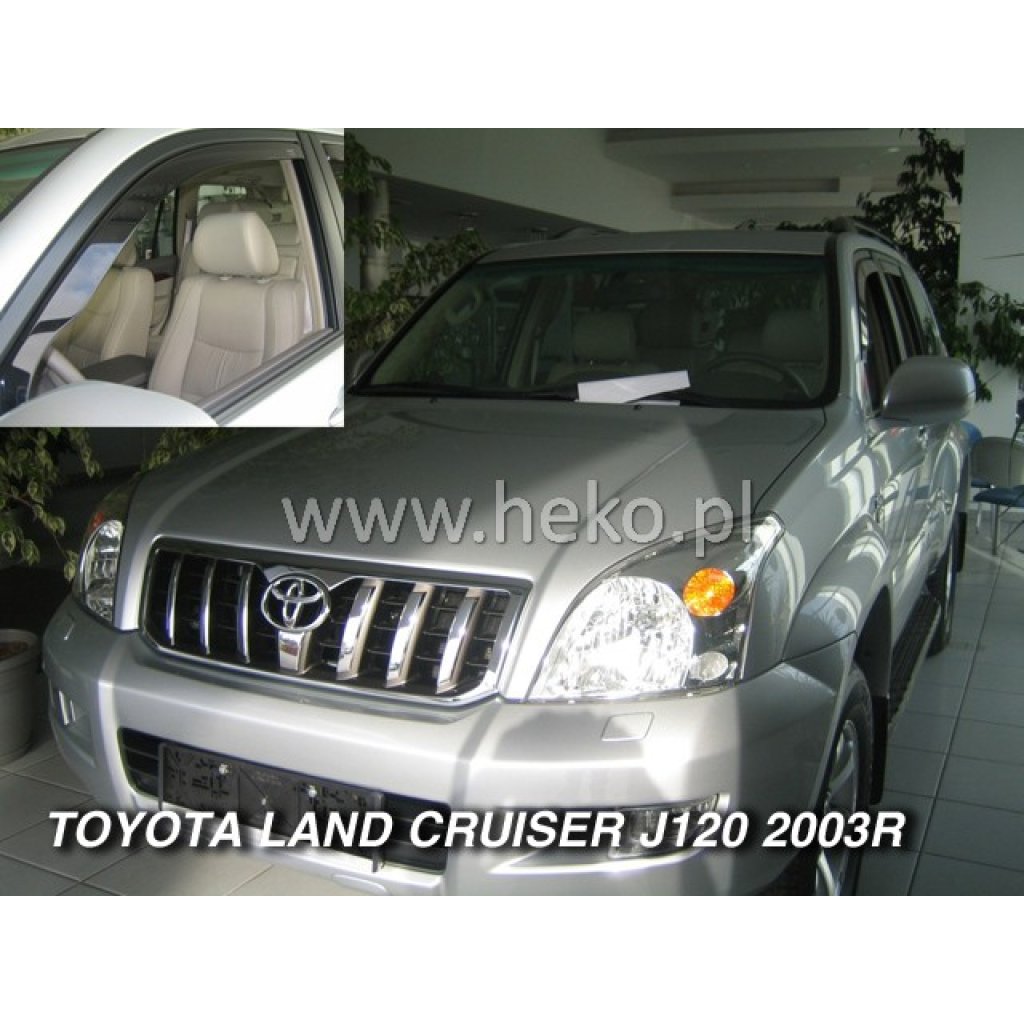 Ofuky oken Toyota Land Cruiser J120 5D 2003- přední + zadní | Heko