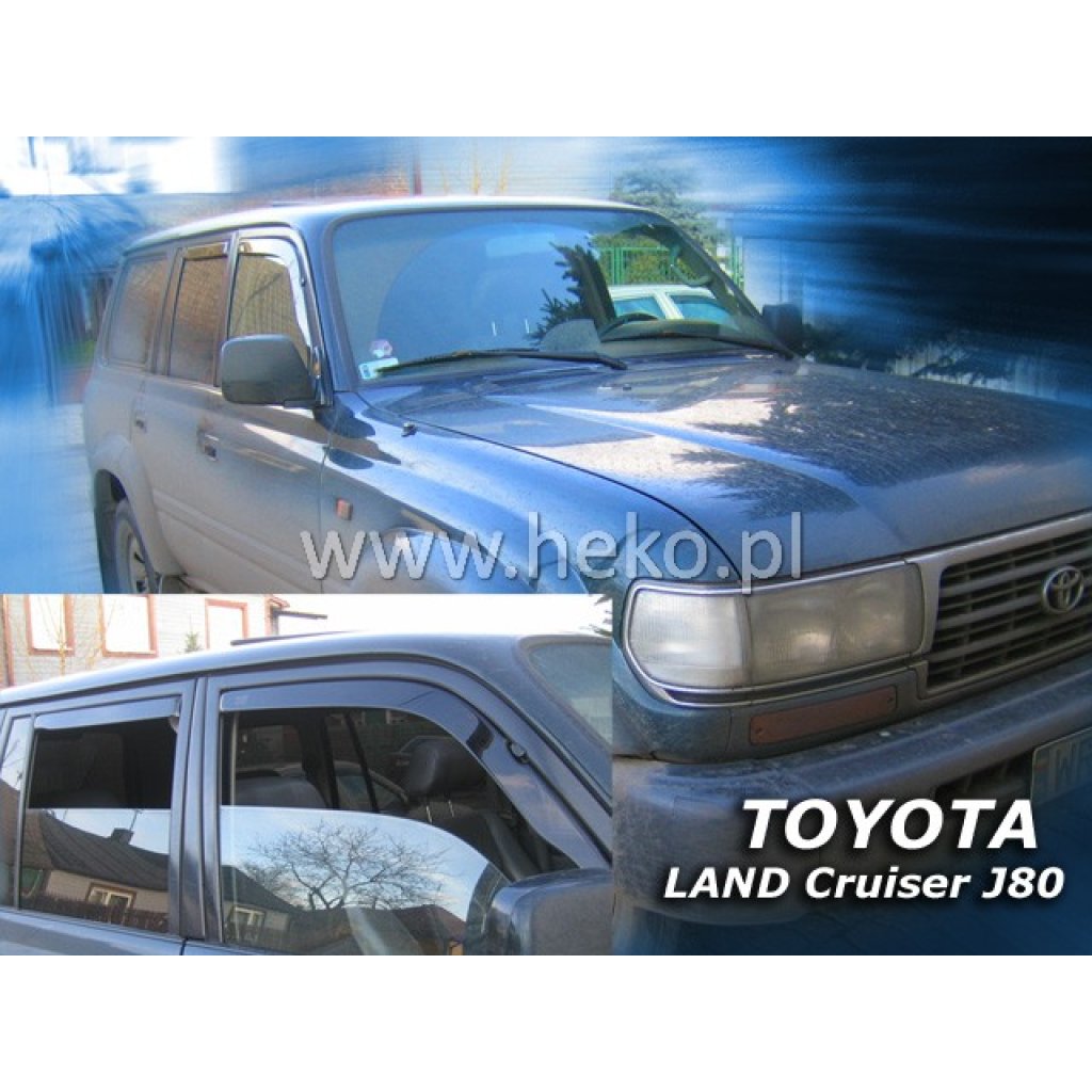 Ofuky oken Toyota Land Cruiser J80 1990-1998 přední + zadní | Heko
