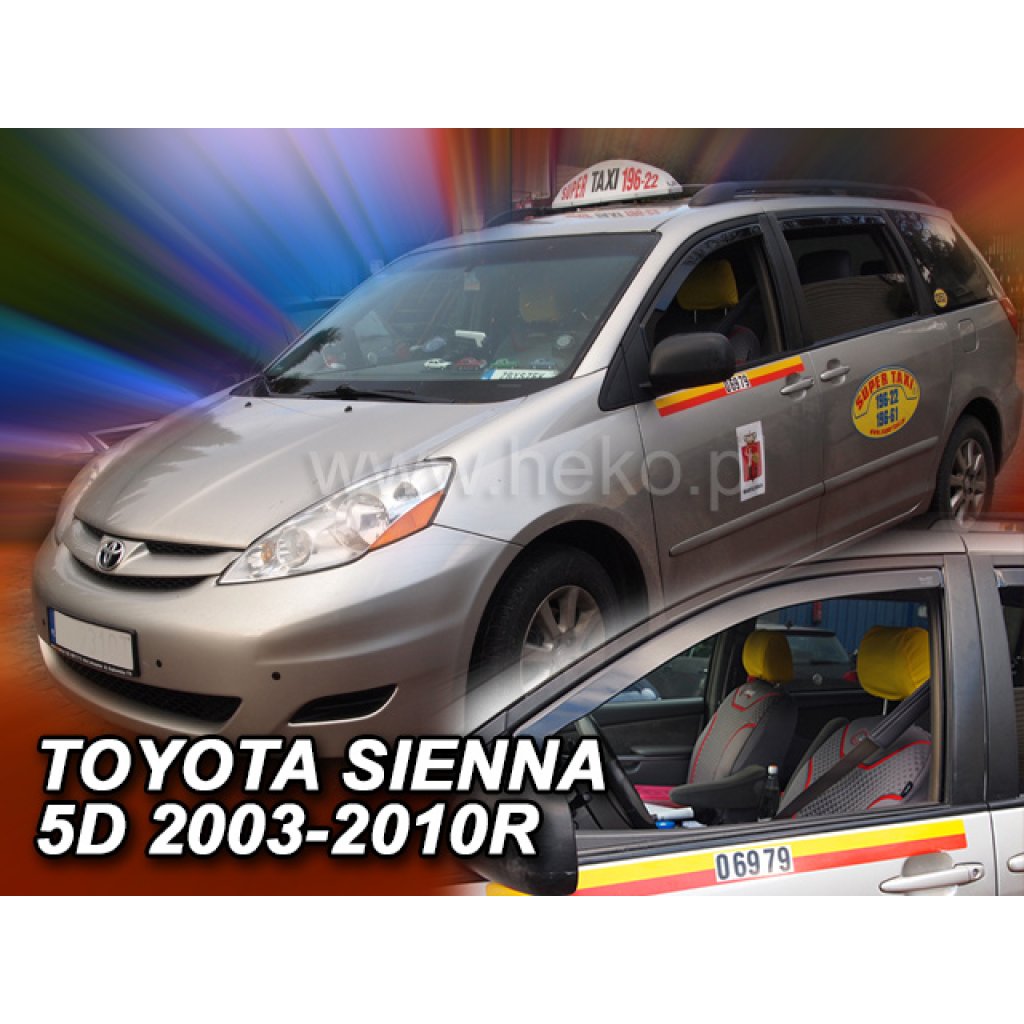 Ofuky oken Toyota Sienna 5D 2003-2010 přední | Heko