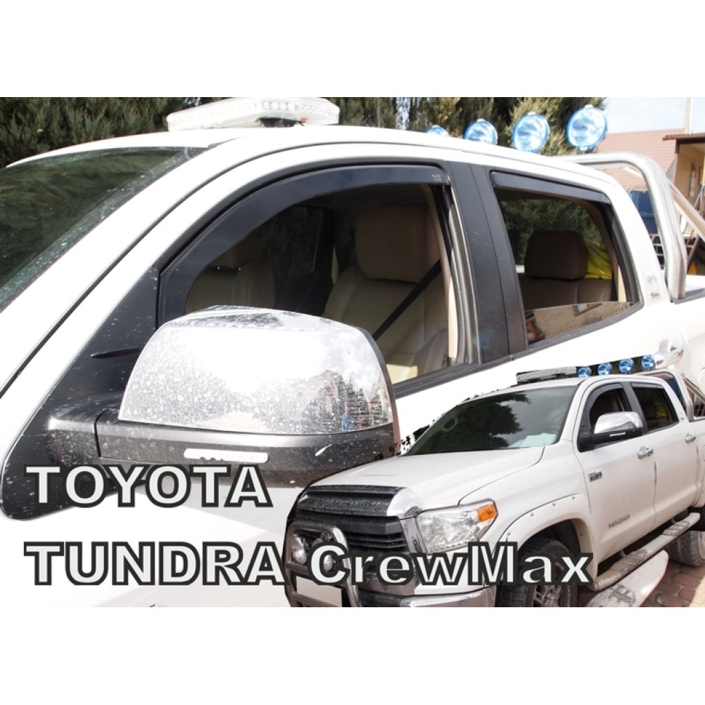 Ofuky oken Toyota Tundra Crewmax 4D 2014- přední + zadní | Heko
