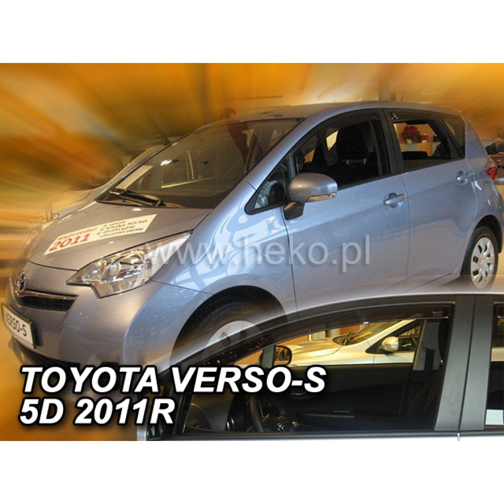Ofuky oken Toyota Verso-S 5D 2011- přední | Heko