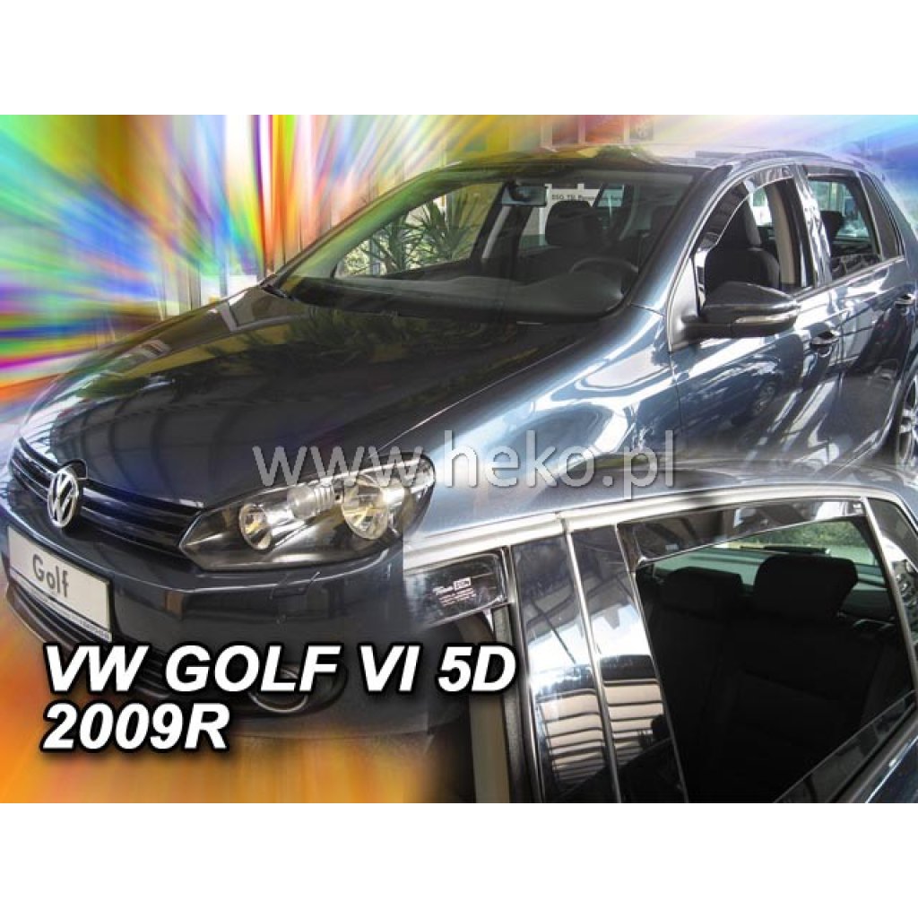 Ofuky oken Volkswagen Golf VI 5D 2008- přední + zadní | Heko