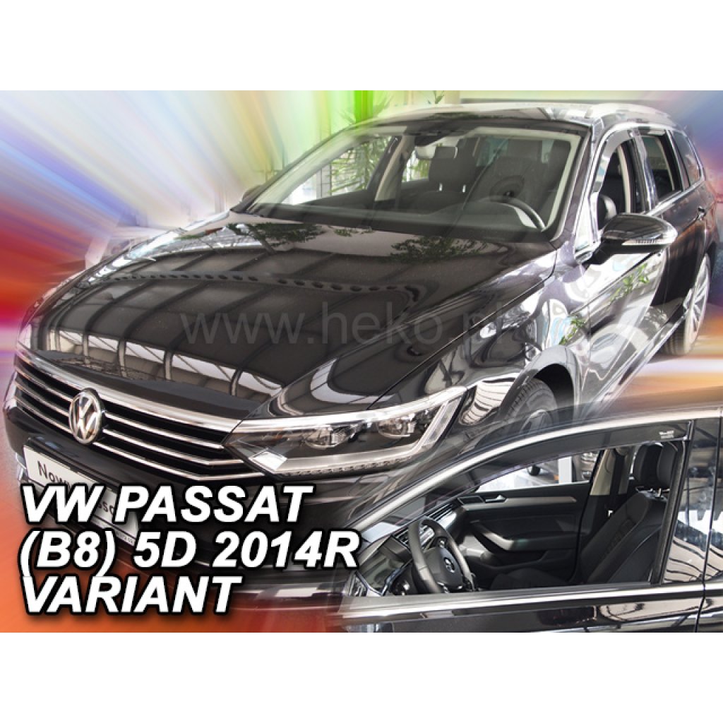 Ofuky oken Volkswagen Passat B8 4D 2014- přední + zadní combi | Heko