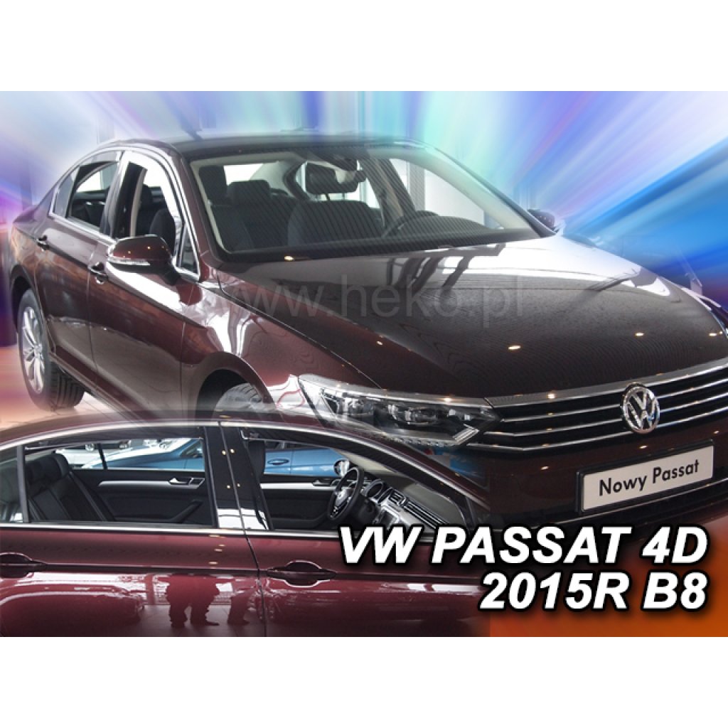 Ofuky oken Volkswagen Passat B8 4D 2014- přední + zadní sedan | Heko