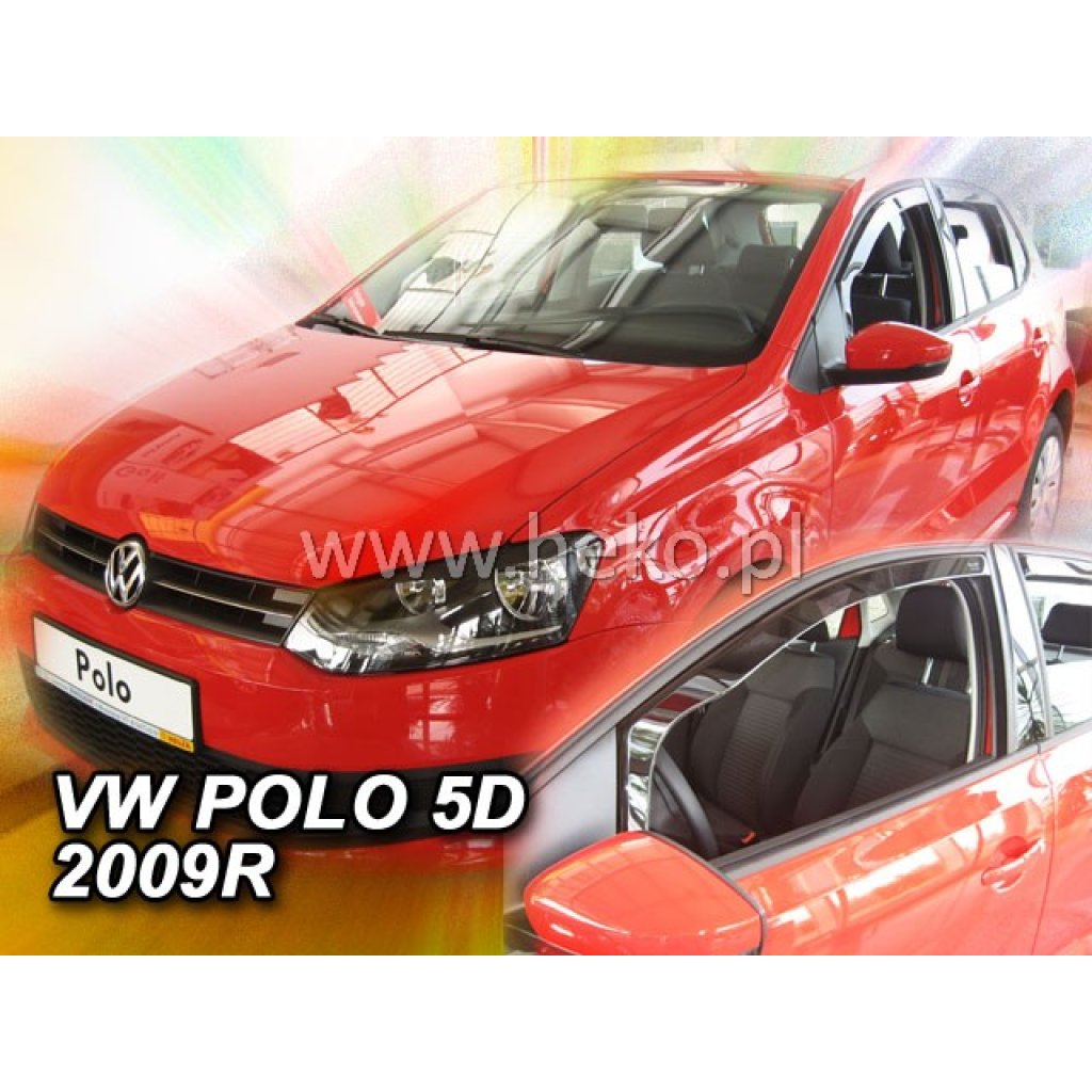 Ofuky oken Volkswagen Polo 5D 2009- přední | Heko