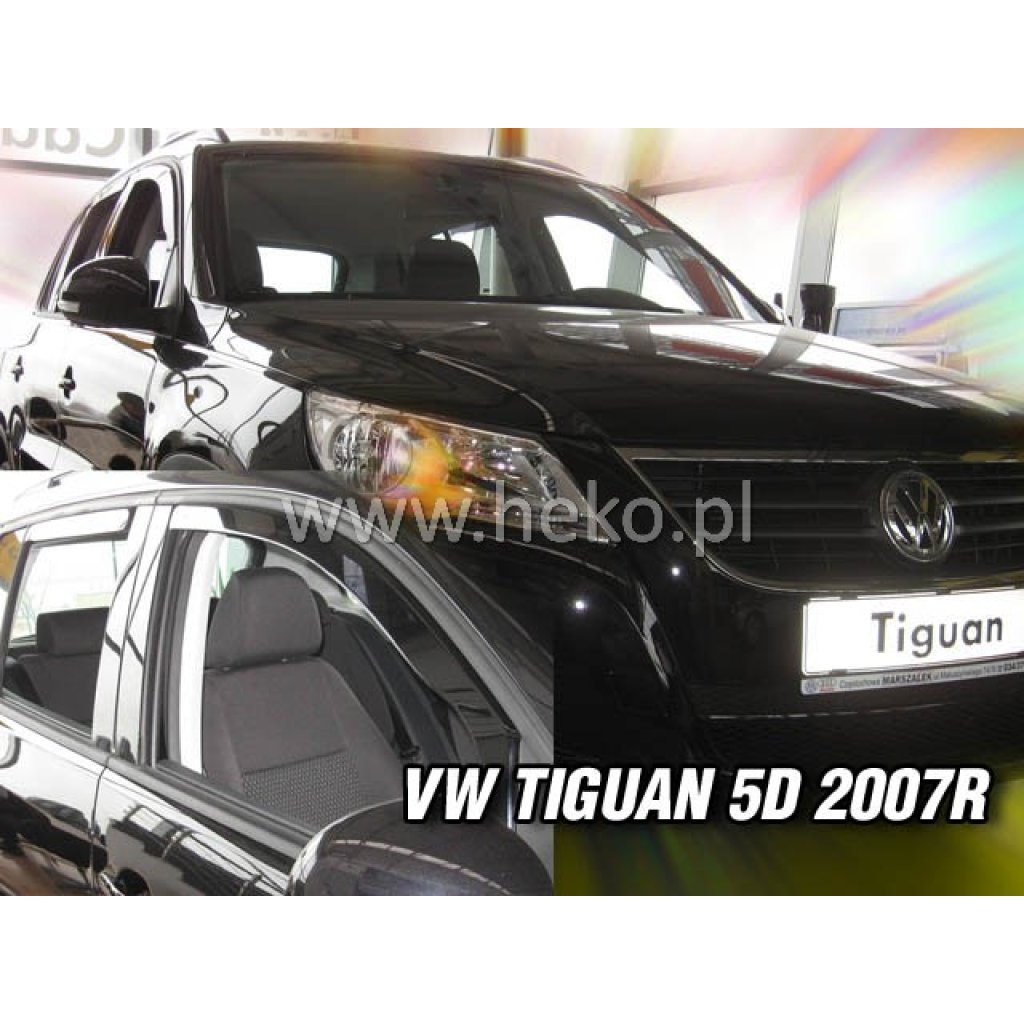 Ofuky oken Volkswagen Tiguan 5D 2008- přední + zadní | Heko