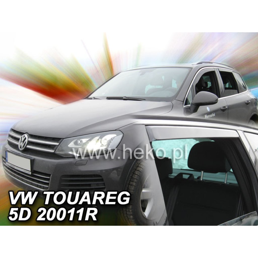 Ofuky oken Volkswagen Touareg 5D 2010- přední + zadní | Heko