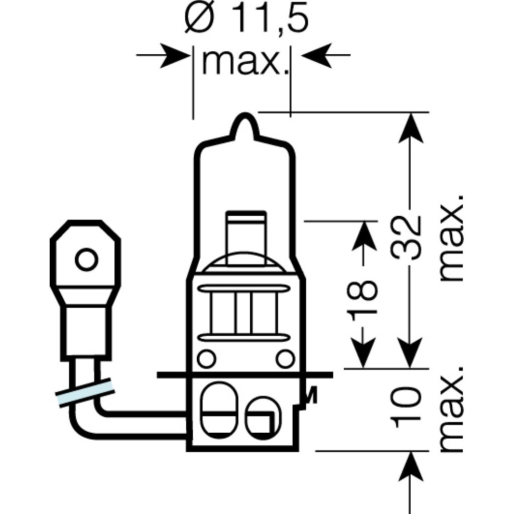 OSRAM 12V H3 55W standard (1ks)
