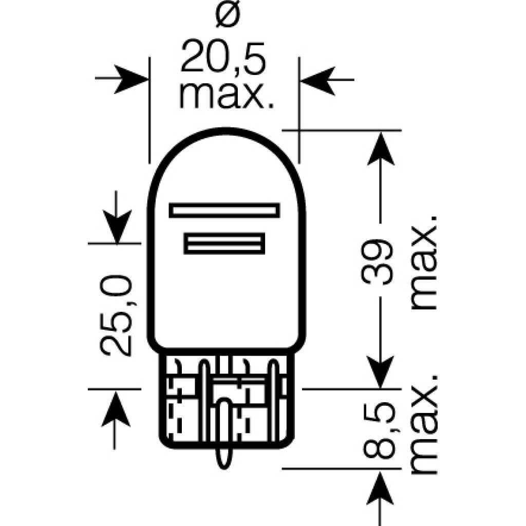 OSRAM 12V W21/5W (W3x16q) 21/5W standard (1ks)