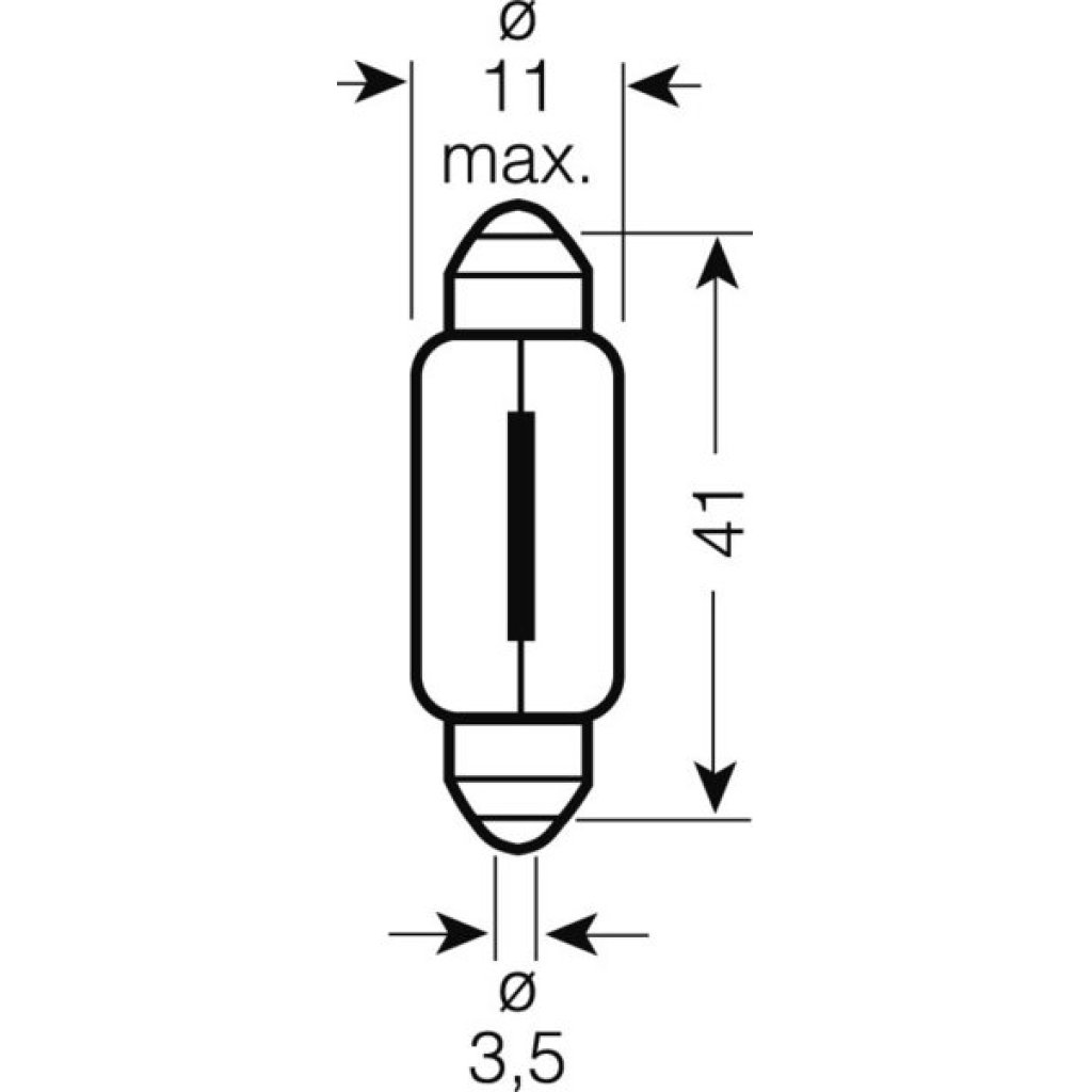 OSRAM 24V 10W SV8,5-8 10W standard (10ks)