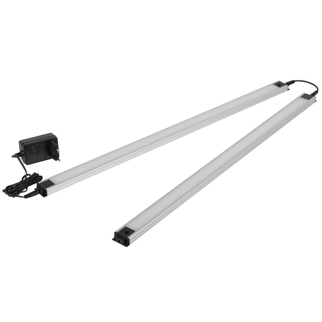Osvětlení dílenského nábytku PROFI - 2x LED panel 8W s adaptérem a propojkou - LED8WBAL2