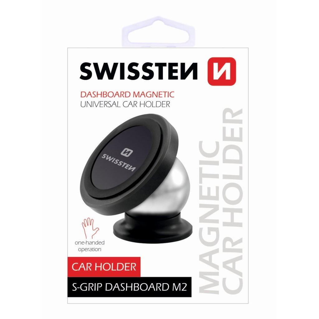 Otočný magnetický držák mobilu SWISSTEN S-GRIP M2, 45108
