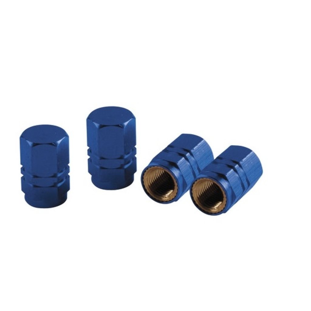 Ozdobné čepičky ventilků blue, 02504