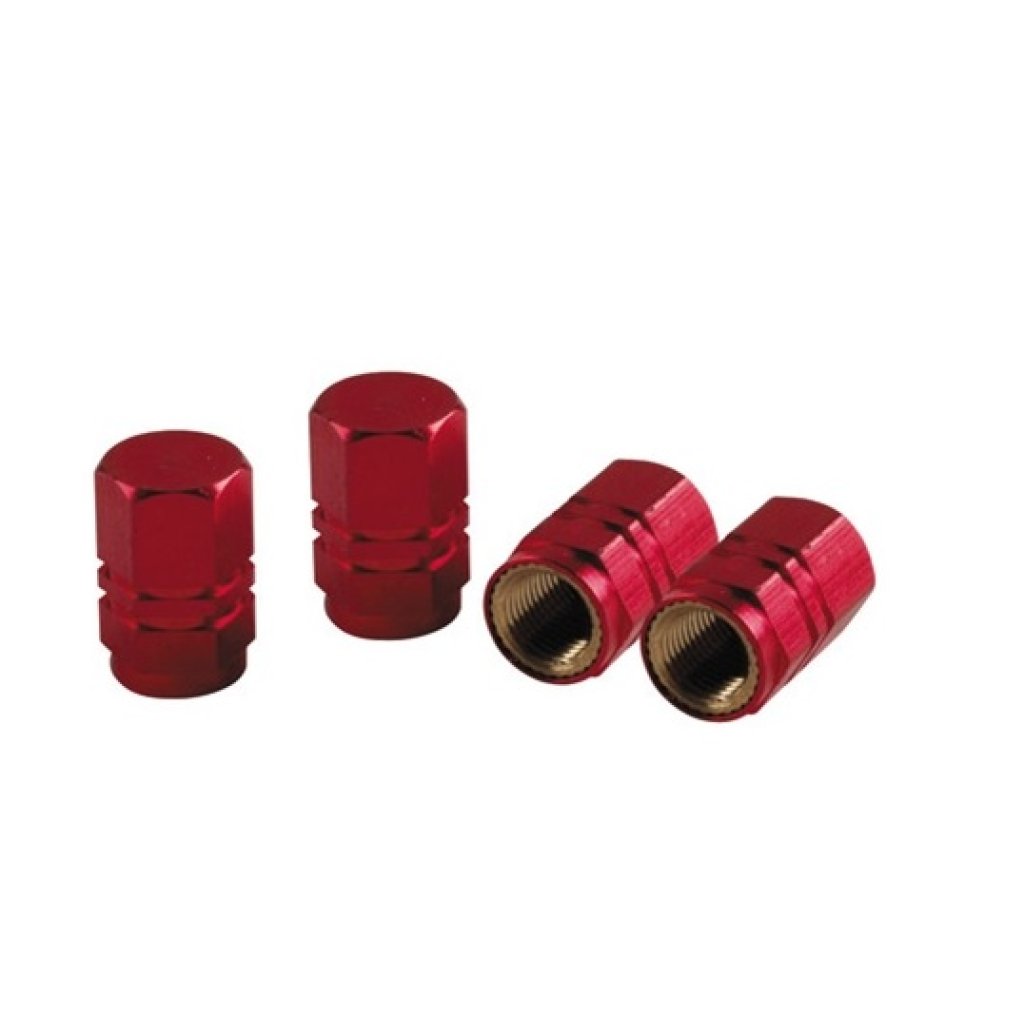 Ozdobné čepičky ventilků red, 02505