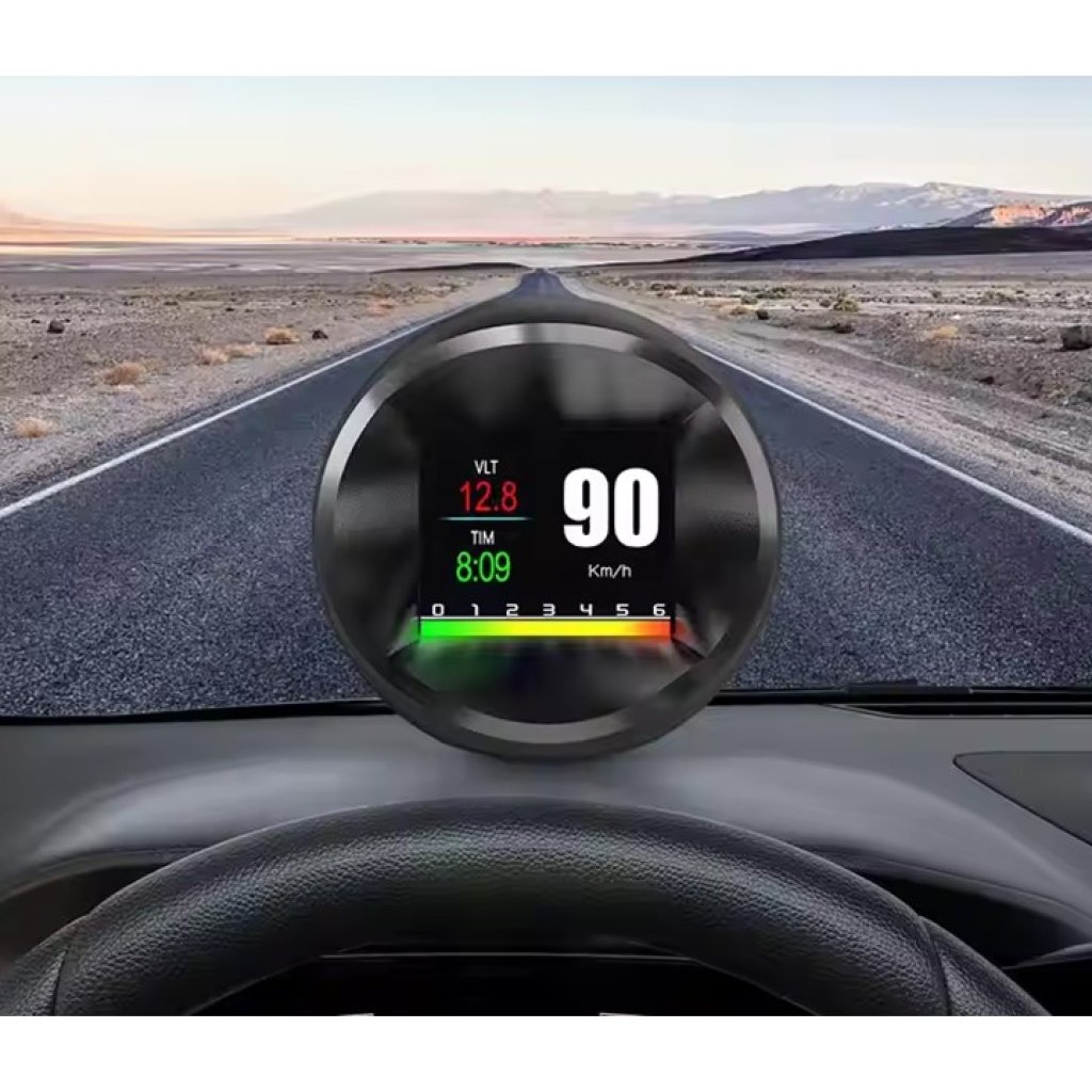 Palubní DISPLEJ 1,88" LCD, OBDII, GPS měřič rychlosti