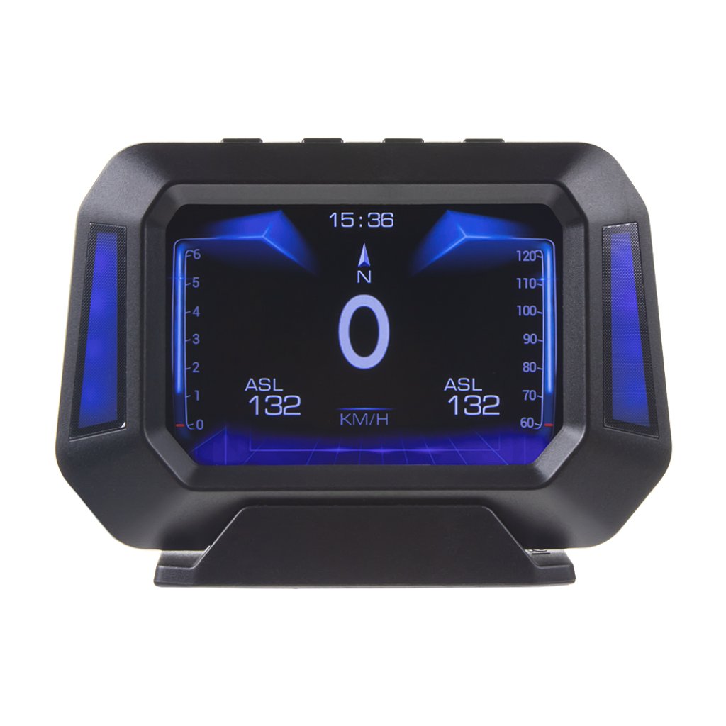 Palubní DISPLEJ 3,2" LCD, GPS měřič rychlosti s vestavěným víceosým gyroskopem
