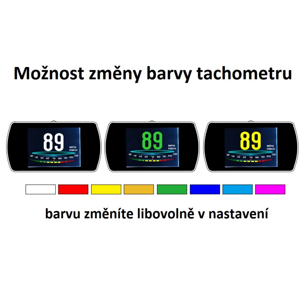 Palubní DISPLEJ 3" LCD, OBDII, FULL