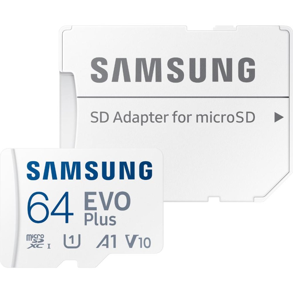 Paměťová karta MicroSDXC 64GB 160M + adaptér, SAMSUNG EVO Plus
