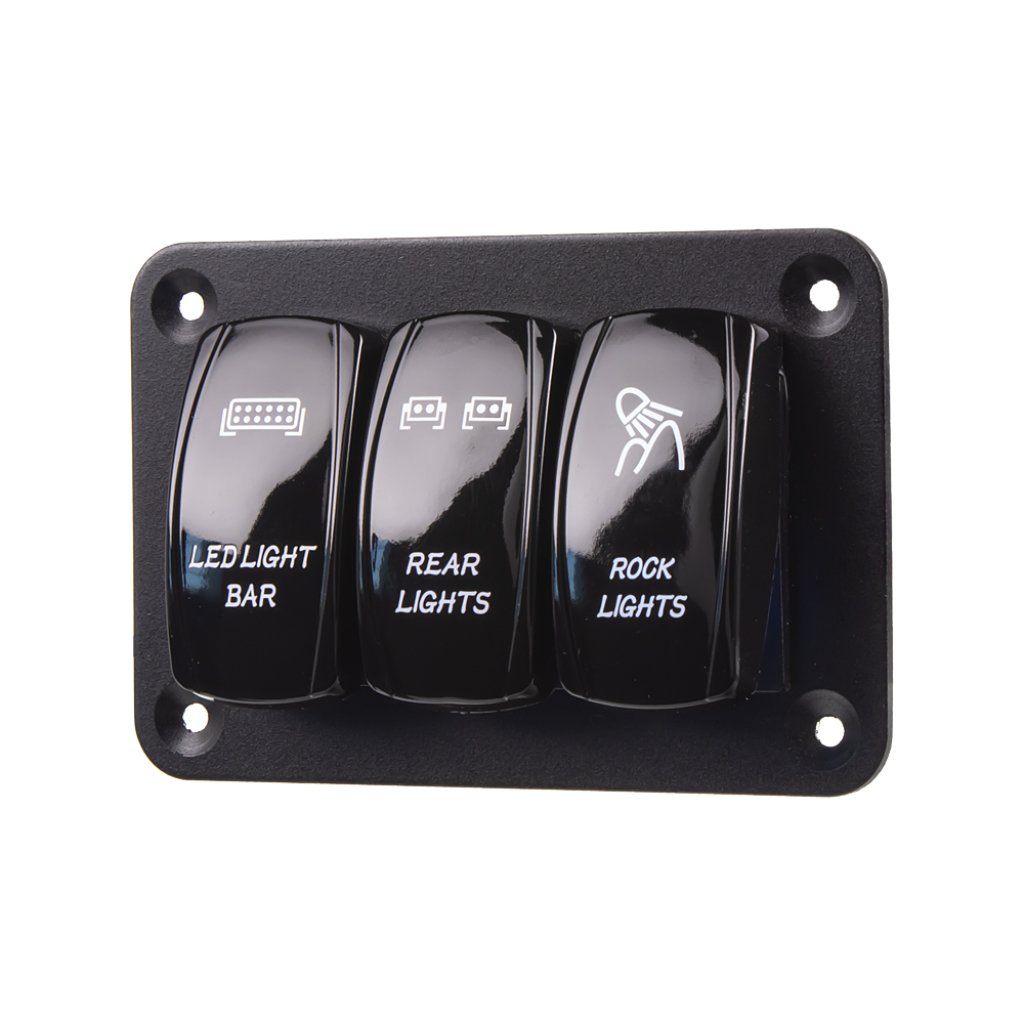 Panel s 3x spínači Rocker 12/24V