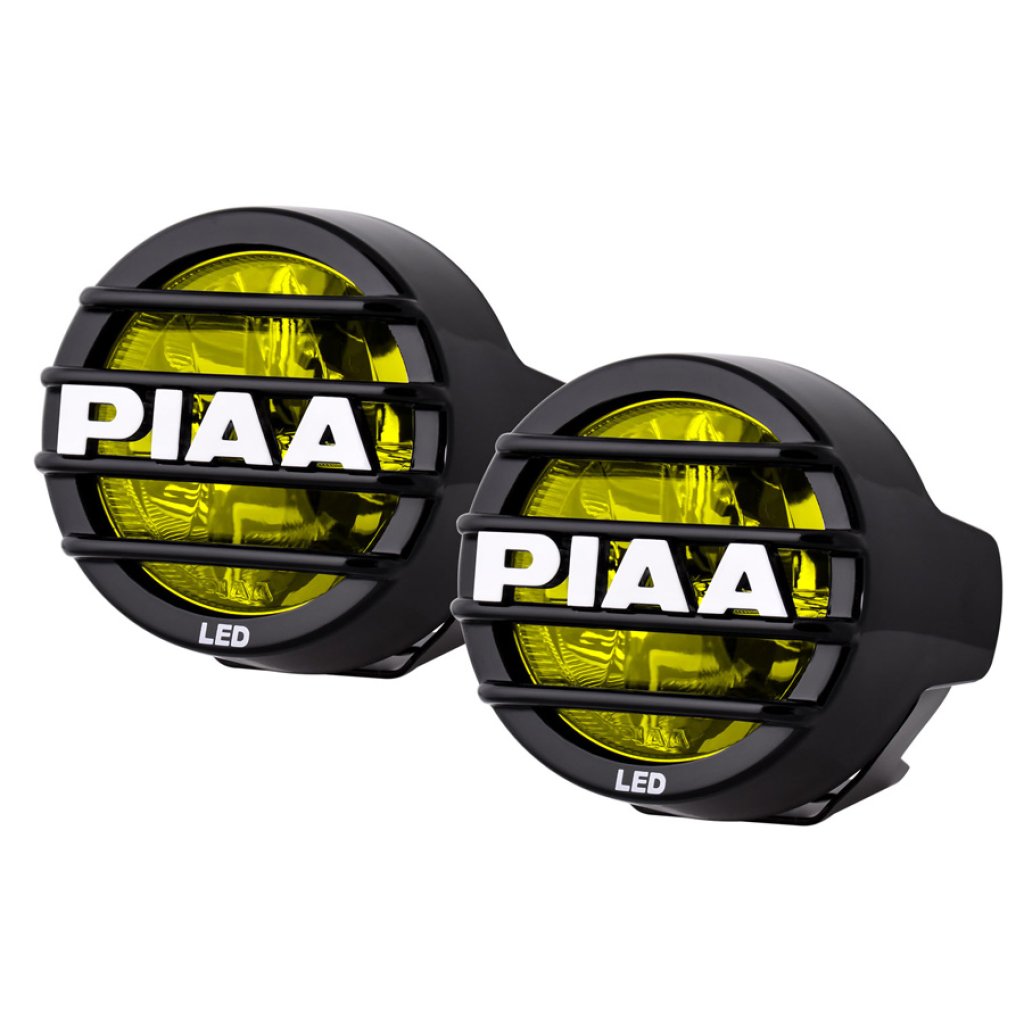 PIAA LP530 Ion Yellow žluté přídavné mlhové kulaté LED světlomety o průměru 89mm / 3,5", ECE homologace