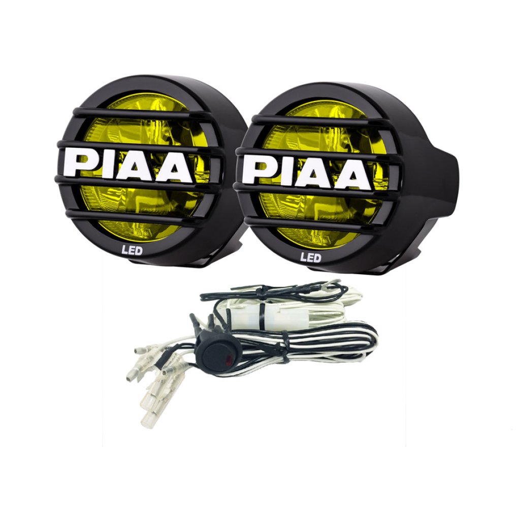 PIAA LP530 Ion Yellow žluté přídavné mlhové kulaté LED světlomety o průměru 89mm / 3,5", ECE homologace