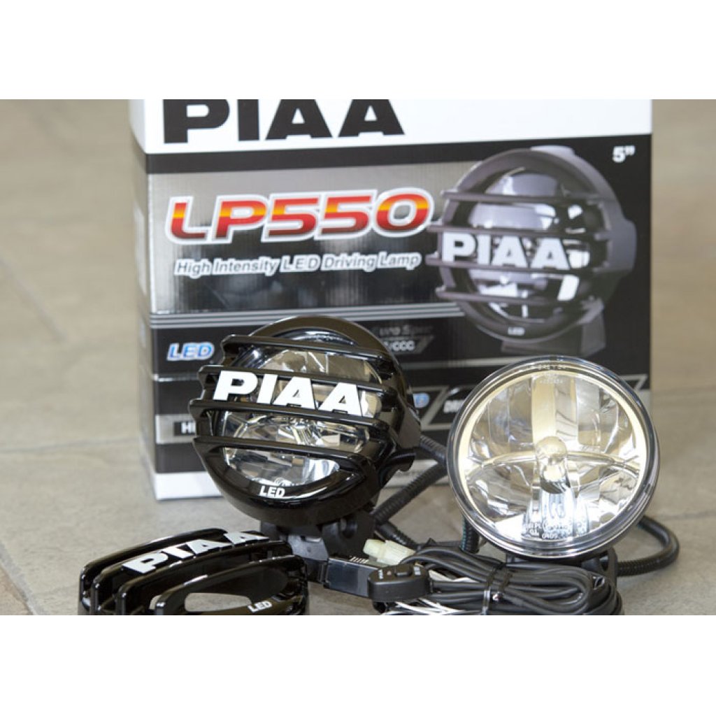 PIAA LP550 přídavné dálkové kulaté LED světlomety o průměru 131 mm / 5", ECE homologace
