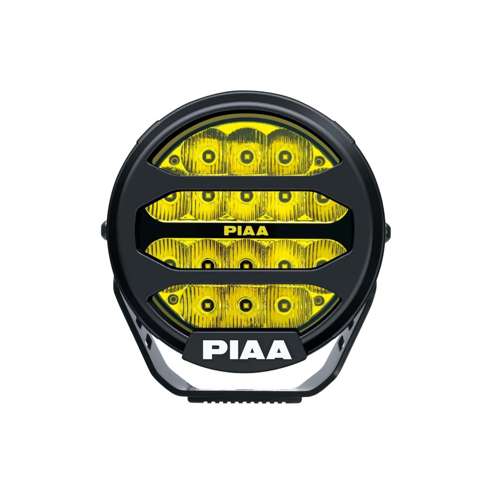 PIAA LPX570 ION YELLOW přídavné dálkové kulaté LED světlomety o průměru 184 mm / 7" s funkcí denního svícení a žlutým světlem