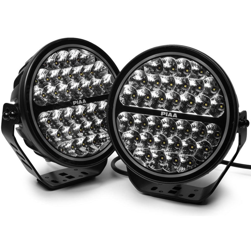 PIAA LPX590 přídavné dálkové kulaté LED světlomety o průměru 234 mm / 9" s funkcí denního svícení, homologace ECE / R10 / RoHS