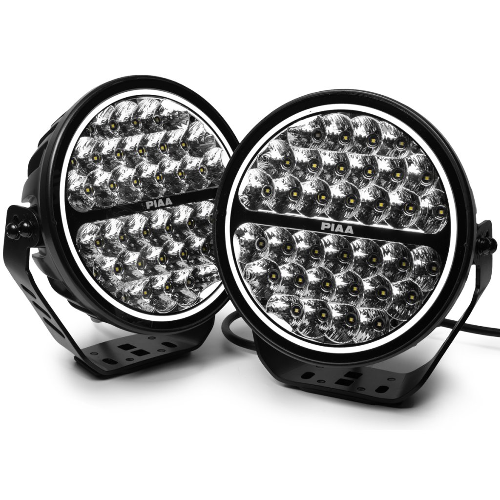 PIAA LPX590 přídavné dálkové kulaté LED světlomety o průměru 234 mm / 9" s funkcí denního svícení, homologace ECE / R10 / RoHS