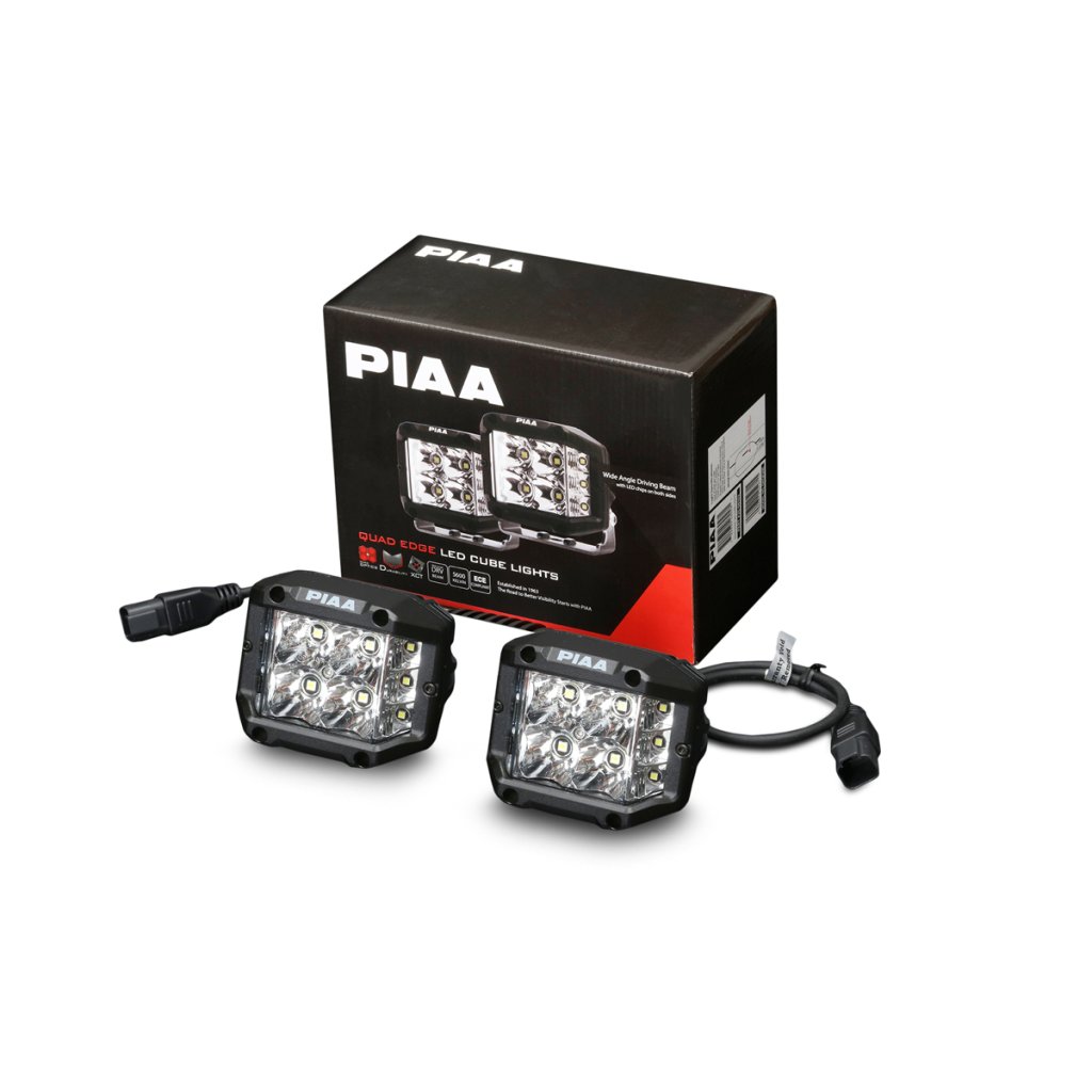 PIAA Quad Edge světelné LED kostky DKQE39E, homologace ECE / R10 / RoHS