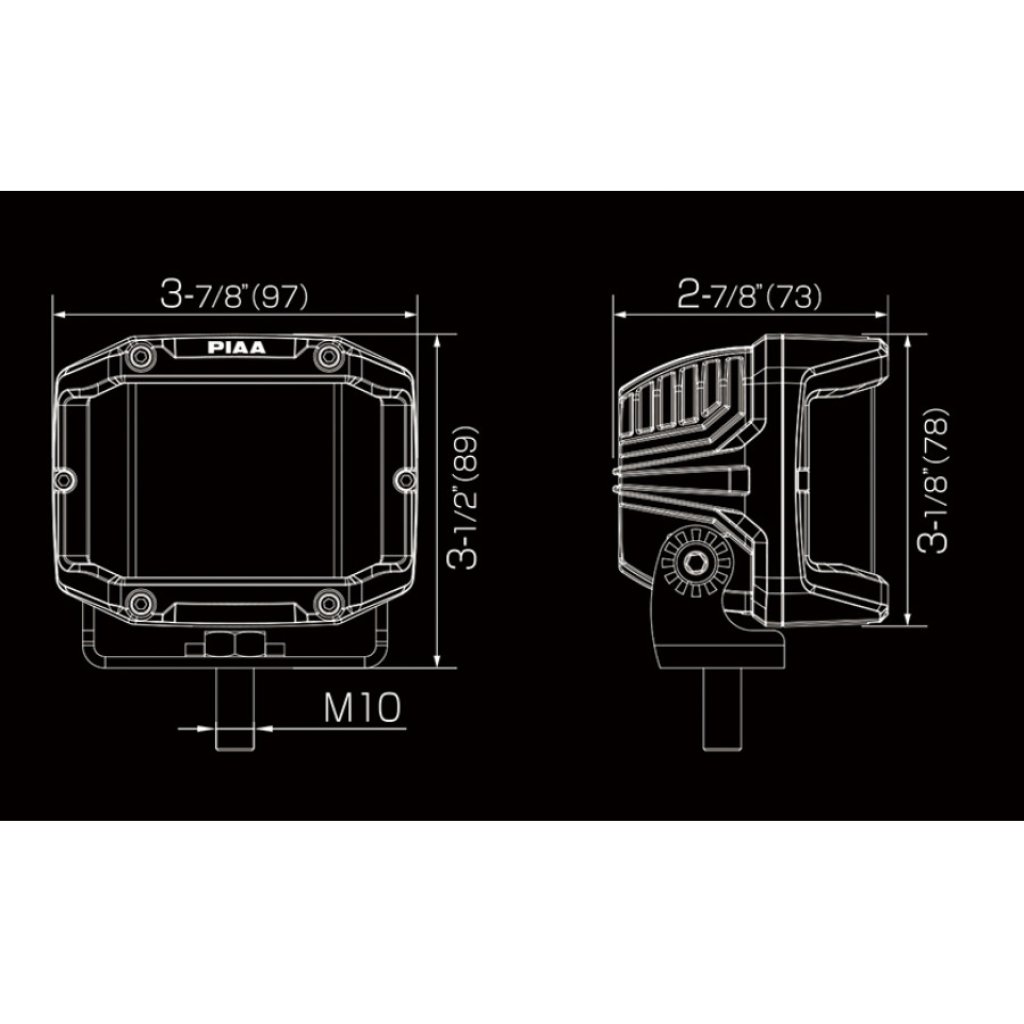 PIAA Quad Edge světelné LED kostky DKQE39E, homologace ECE / R10 / RoHS
