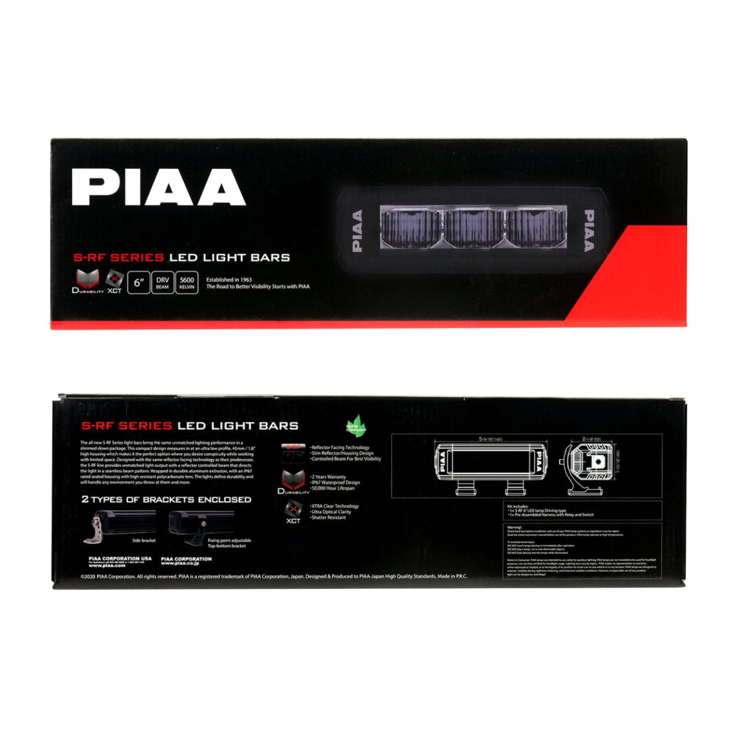 PIAA S-RF6 světelná LED rampa o délce 14,2 cm (6") pro dálkové svícení, 1 kus