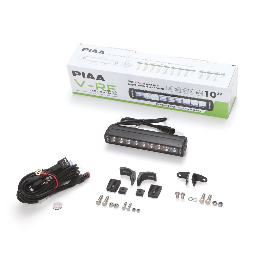 PIAA V-RF10 světelná LED rampa 5800 K / 4000 lm o délce 24,6 cm (10") pro dálkové svícení, 1 kus, homologace ECE / R10 / RoHS